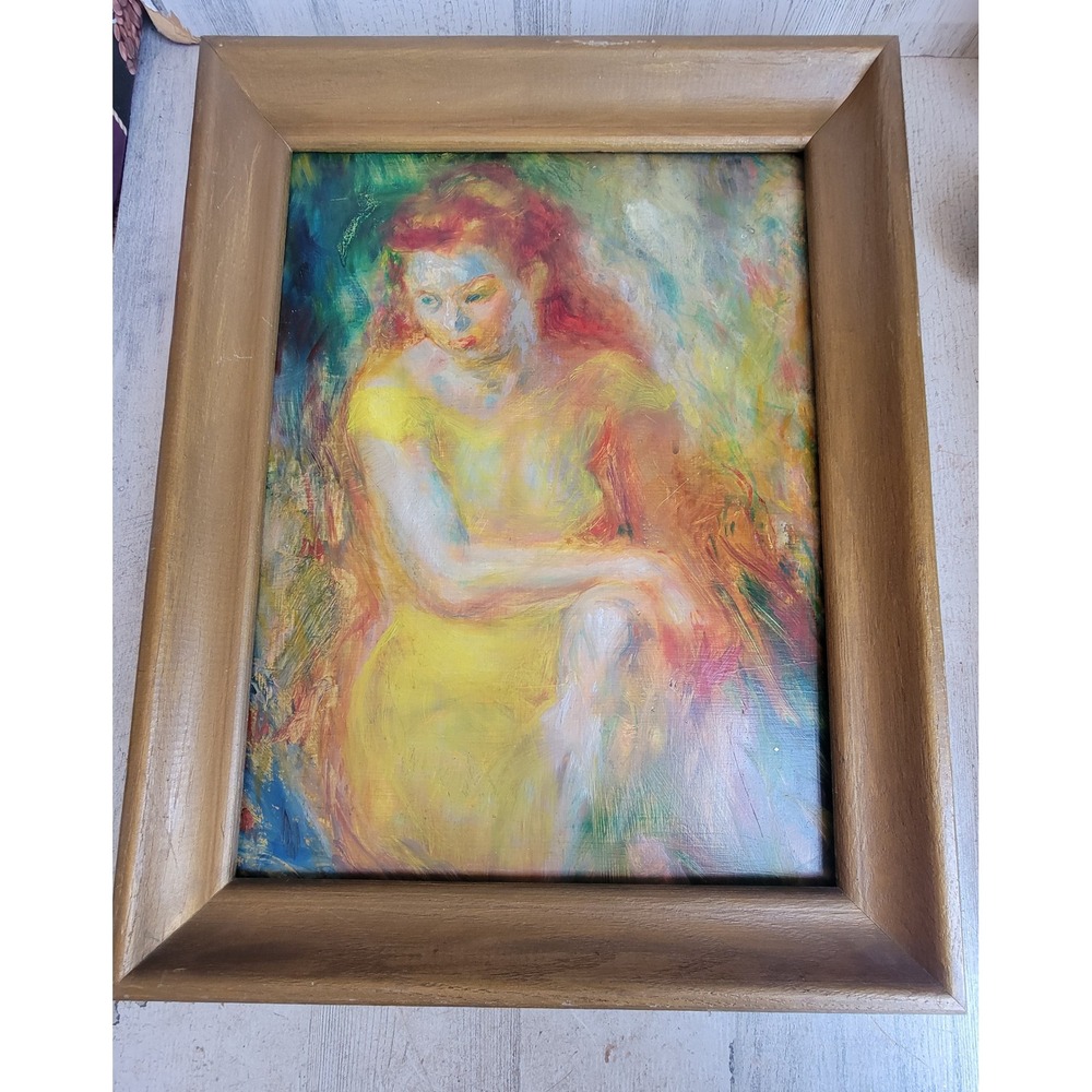 Reproduction oil style painting girl woman unique hanging rainbow unique